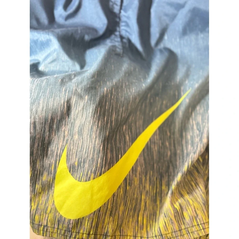 NIke Blue‎ Fade Rain Swim Shorts Neon Yellow size Large 9